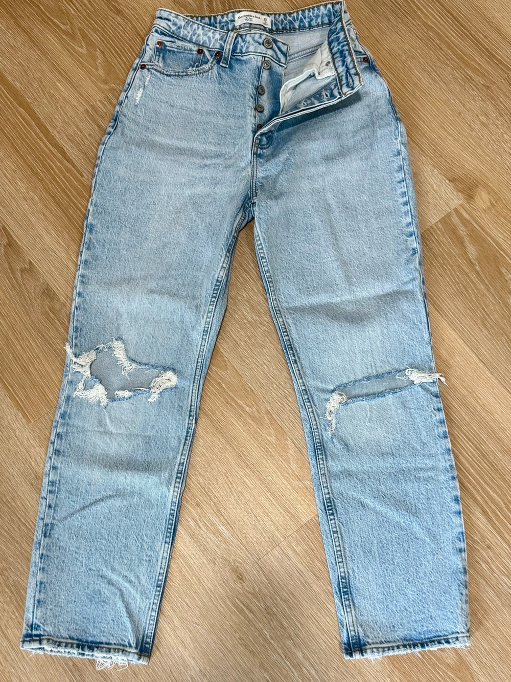 Abercrombie & Fitch The Dad High Rise Curve Love Jeans